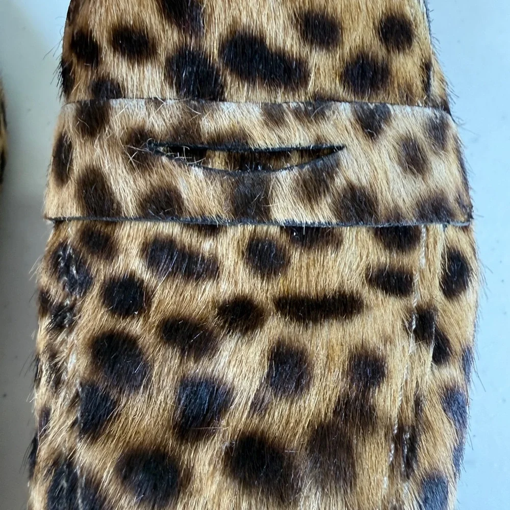 Stuart Weitzman Womens Loafers Size 6.5 Calf Hair Palmer Bold Shoes - Picture 8 of 9